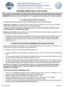 Fill Out Your California Gun Permit Application Template