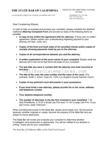 Fill Out Your California Attorney Complaint Template