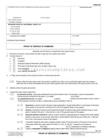 Fill Out Your California Pos 010 Template