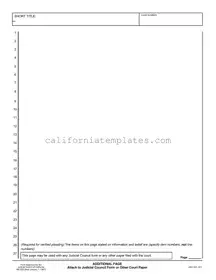 Fill Out Your California Judicial Council Template