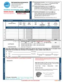 Fill Out Your Los Angeles 1000A Template
