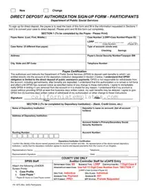 Fill Out Your Direct Deposit Los Angeles Template