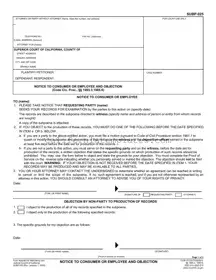 Fill Out Your California Notice Consumer Template