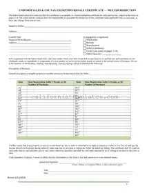 Fill Out Your California Sales Tax Certificate Template